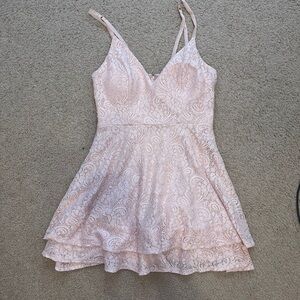 Juniors Pink Formal Dress, size 9